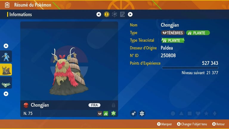 400 téra-cristaux et un Pokémon chromatique sont à récupérer sur Pokémon Ecarlate et Violet !