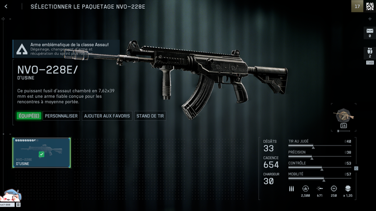NVO-228E Battlefield 6 : quelle est la meilleure classe pour ce fusil d'assaut ?