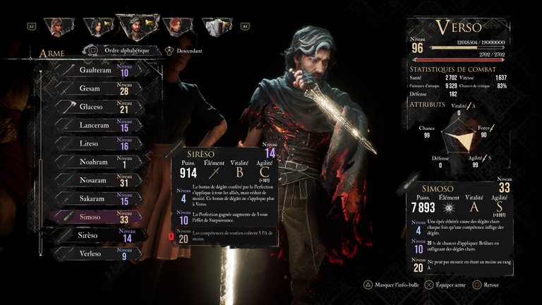 Sireso Clair Obscur Expedition 33 : comment mettre la main sur cette arme pour Gustave et Verso ? 