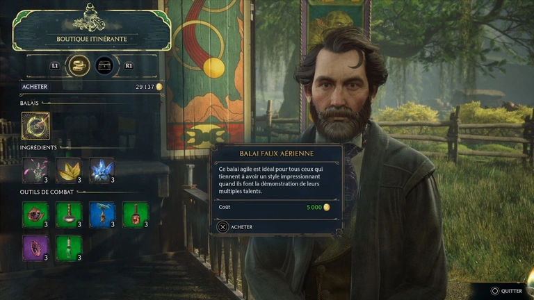 Marchand itinérant Hogwarts Legacy : où tous les trouver et que proposent-ils ? 