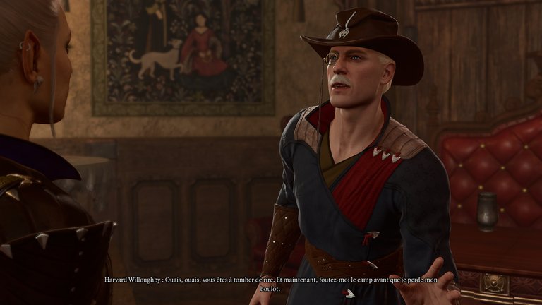 Harvard Willoughby Baldur's Gate 3 : que répondre aux blagues de ce comédien ? 