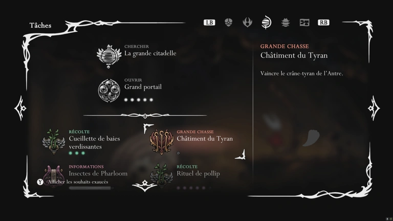  Crâne Tyrant Silksong : où trouver le boss et comment le vaincre pour exaucer le souhait Châtiment du Tyran ?