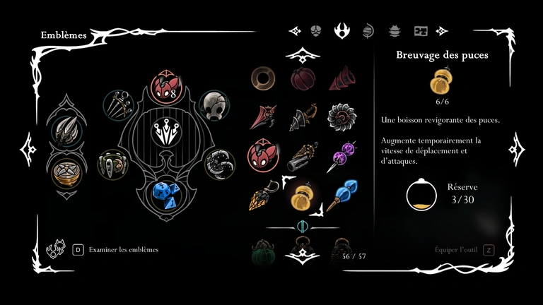 Outils Silksong : la liste des meilleurs tools par couleur avec les outils rouges, les outils bleus et les outils jaunes Outils Silksong : la liste des meilleurs tools par couleur avec les outils rouges, les outils bleus et les outils jaunes