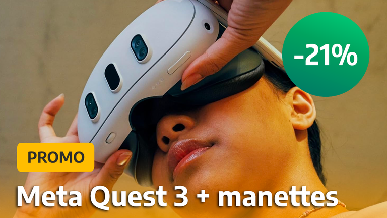 Casque VR Meta Quest 3 – 128 Go – Autonome – Blanc – Modèle S3A (Occasion)