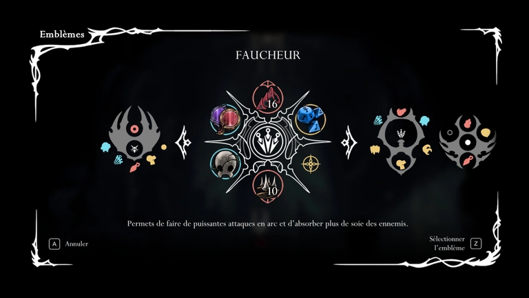 Emblèmes Silksong : la liste de tous les crest pour Hornet, où les trouver, leurs capacités et comment les jouer ! Notre guide