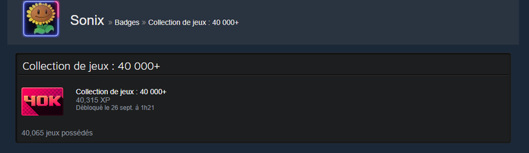 40 000 jeux sur Steam pour une valeur de 640 00 dollars... Il est le boss ultime de cette plateforme 40 000 jeux sur Steam pour une valeur de 640 00 dollars... Il est le boss ultime de cette plateforme