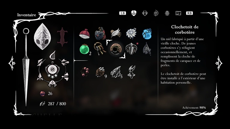 Message de Corbotère Silksong : Craw Summons... Comment avoir l'objet et où l'utiliser pour un boss inédit ? 