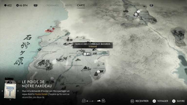 Sumi-e Ghost of Yotei : où tous les trouver ? Sumi-e Ghost of Yotei : où tous les trouver ?