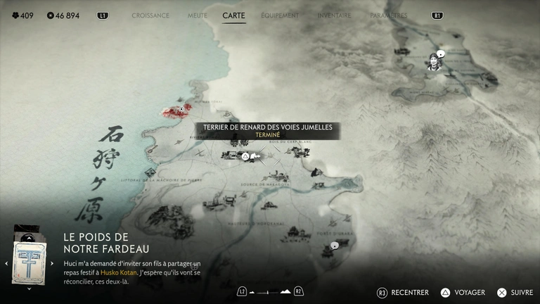 Terriers de renards Ghost of Yotei : où tous les trouver ? Terriers de renards Ghost of Yotei : où tous les trouver ?