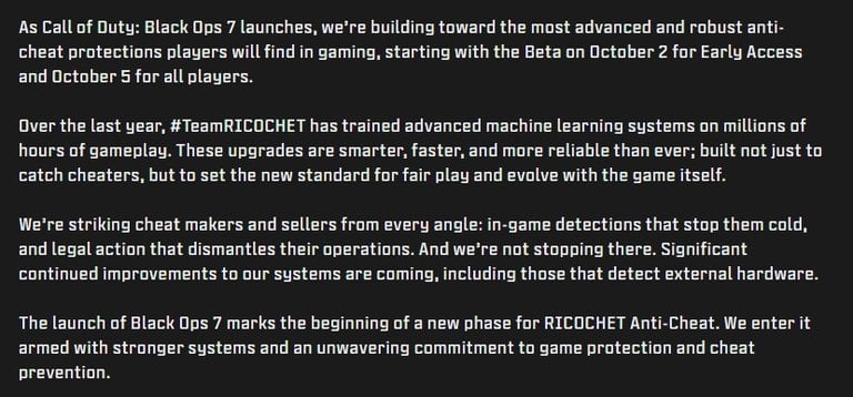 Call of Duty Black Ops 7 rencontre le même souci que Battlefield 6, il n’a fallu que quelques heures avant qu’il n’apparaisse lors de la bêta…