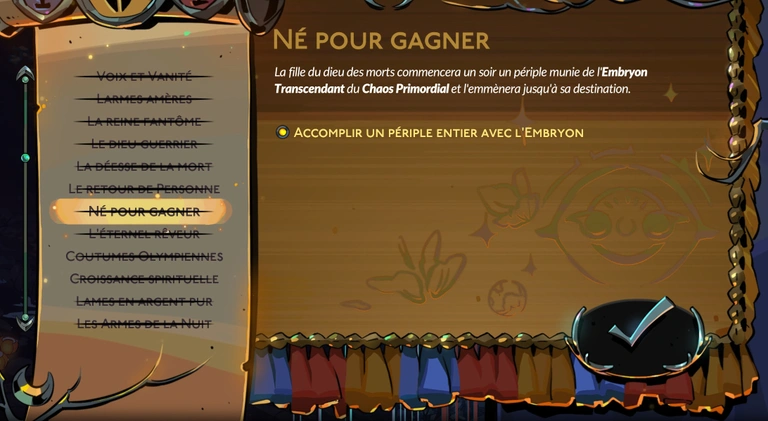 Né pour gagner Hades 2 : Comment lancer et terminer la prophétie Born to Win pour le trophée indispensable au 100% ? Né pour gagner Hades 2 : Comment lancer et terminer la prophétie Born to Win pour le trophée indispensable au 100% ?