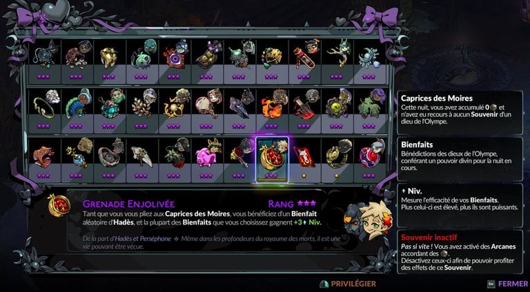 Grenade enjolivée Hades 2 : Comment avoir le souvenir de Hades et comment fonctionne-t-il ?