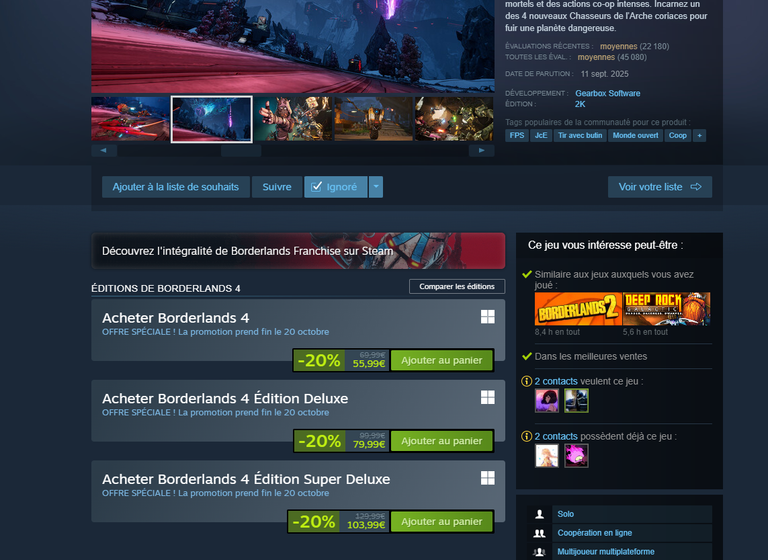 Il avait juré que son jeu vidéo ne serait pas en promotion avant “un long moment” : un mois plus tard, son prix vient de baisser ! Il avait juré que son jeu vidéo ne serait pas en promotion avant “un long moment” : un mois plus tard, son prix vient de baisser !