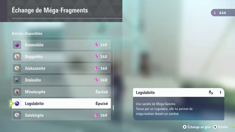 Lugulabre Pokémon ZA : comment l'avoir et où trouver la gemme pour le faire méga-évoluer ? Notre guide