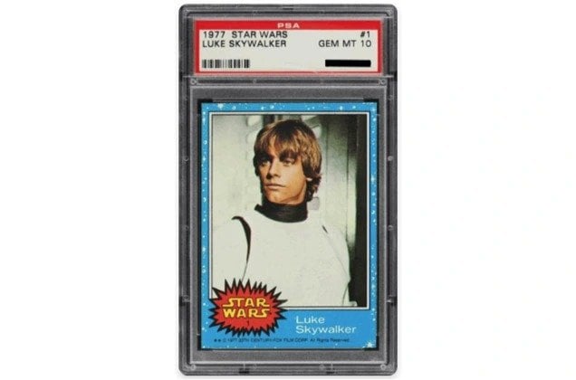 230 000 euros pour une carte Star Wars très particulière de Luke Skywalker !  230 000 euros pour une carte Star Wars très particulière de Luke Skywalker !