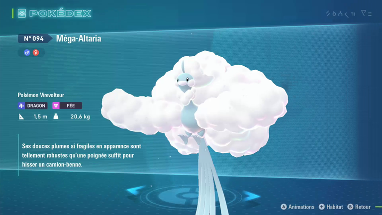 Tylton Pokémon ZA : dans quelle zone le capturer et comment le faire évoluer en Altaria et Méga-Altaria ?