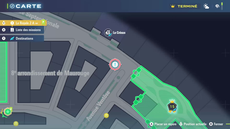 Mission 106 Pokemon ZA : où trouver la clé égarée de Trousselin ? 