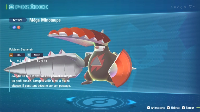 Minotaupe Pokemon ZA : où trouver Rototaupe et son évolution, forme Baron et comment récupérer la méga-gemme ?