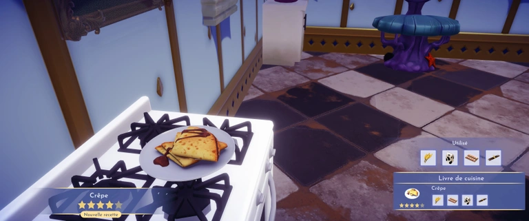 Crêpes Disney Dreamlight Valley : comment préparer cette recette de dessert 4 étoiles ?