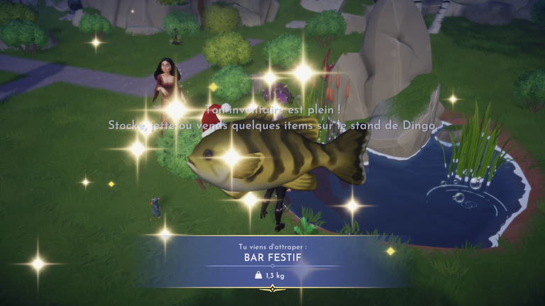 Poisson festif Disney Dreamlight Valley : où pêcher les différents poissons à costume ? 