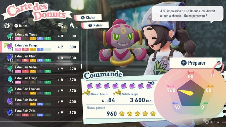 Shiny DLC Pokémon ZA : Donuts, Extra Baies… Voici la recette parfaite pour maximiser vos chances d’obtenir des Pokémon Chromatiques !