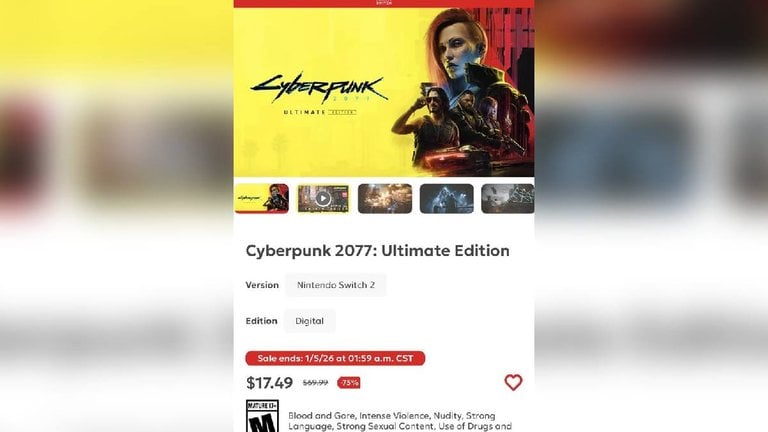 Le hold-up de 2025 ? CD Projekt a fait une énorme bêtise sur le store de la Switch 2 puis a assumé de perdre du chiffre d'affaires
