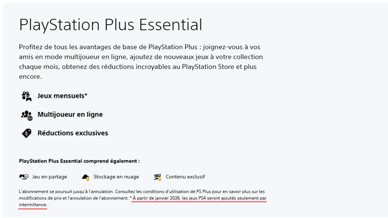 C'est officiel : Sony délaisse ses abonnés PlayStation Plus sur PS4 