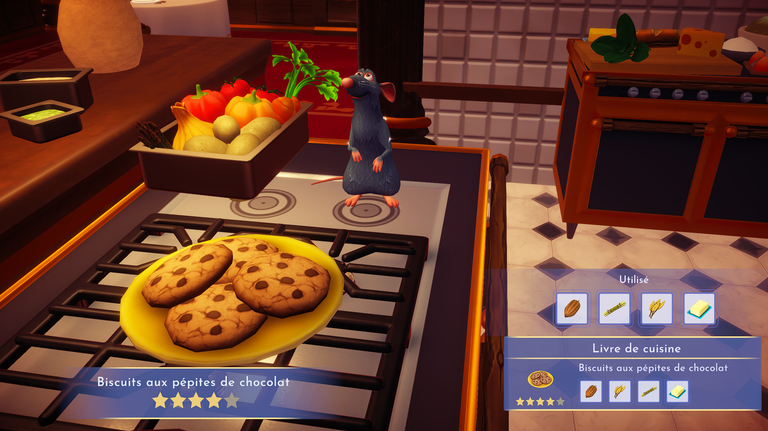 Biscuits aux pépites de chocolat Dreamlight Valley : comment préparer cette recette quatre étoiles ? 