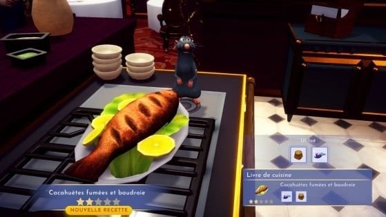 Cacahuètes fumées et baudroie Dreamlight Valley : comment préparer cette recette deux étoiles ? 