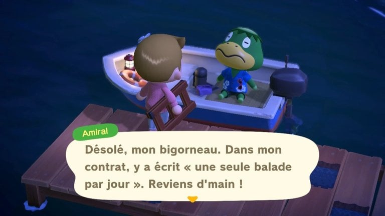 Amiral Animal Crossing New Horizons : comment débloquer les voyages vers les îles mystères ? 