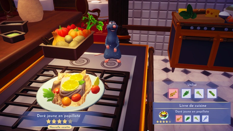 Doré jaune en papillote Disney Dreamlight Valley : comment préparer cette recette quatre étoiles ? Doré jaune en papillote Disney Dreamlight Valley : comment préparer cette recette quatre étoiles ?