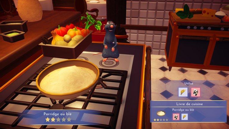 Porridge au blé Disney Dreamlight Valley : comment préparer cette recette deux étoiles ?