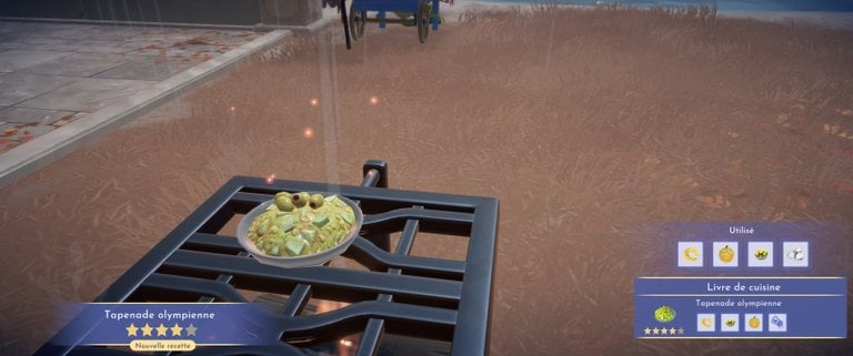 Tapenade olympienne Disney Dreamlight Valley : comment préparer cette recette 4 étoiles ?