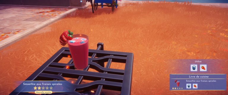 Smoothie aux Fraises spirales Dreamlight Valley : comment préparer cette recette 2 étoiles ?