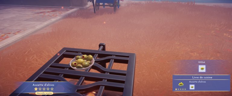 Assiette d'olives Disney Dreamlight Valley : comment préparer cette recette 1 étoile ?