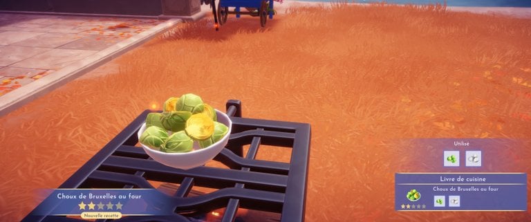 Choux de Bruxelles au four Dreamlight Valley : comment préparer cette recette 2 étoiles ?
