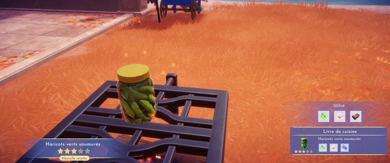 Haricots verts saumurés Disney Dreamlight Valley : comment préparer cette recette 3 étoiles ?