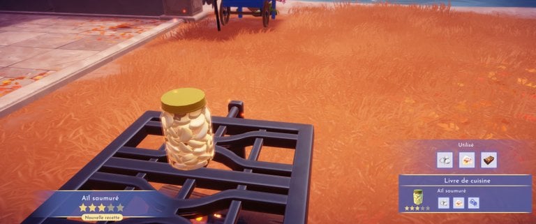 Ail saumuré Disney Dreamlight Valley : comment préparer cette recette 3 étoiles ?