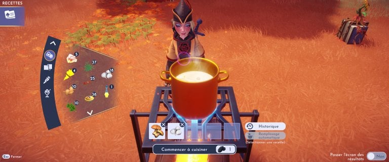 Porcinis sautés Disney Dreamlight Valley : comment préparer cette recette 2 étoiles ?