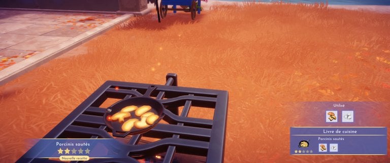 Porcinis sautés Disney Dreamlight Valley : comment préparer cette recette 2 étoiles ?