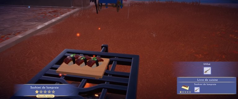Sashimi de lamproie Dreamlight Valley : comment préparer cette recette 1 étoile ?
