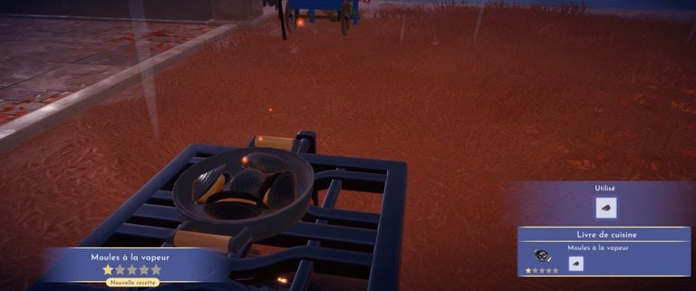 Moules à la vapeur Dreamlight Valley : comment préparer cette recette 1 étoile ?