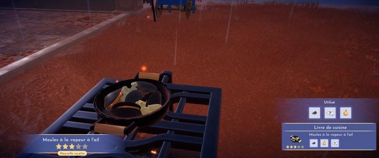 Moules à la vapeur à l'ail Dreamlight Valley : comment préparer cette recette 3 étoiles ?