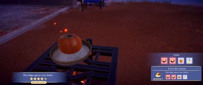 Porridge garni au kaki Dreamlight Valley : comment préparer cette recette 4 étoiles ?