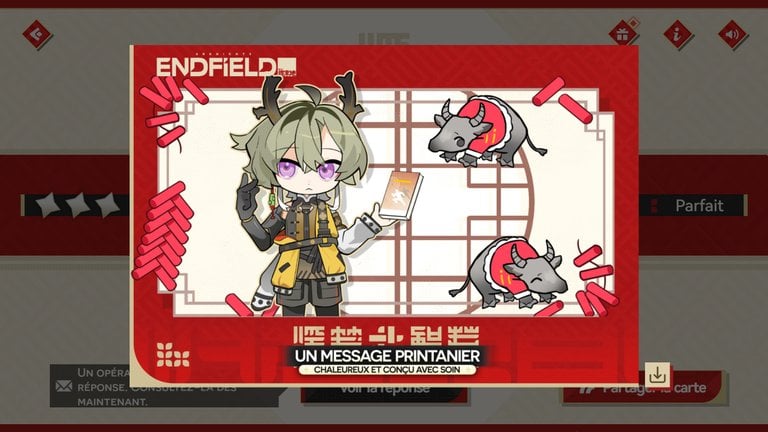 Warmly crafted Arknights Endfield : comment terminer cet événement du Spring festival ? Warmly crafted Arknights Endfield : comment terminer cet événement du Spring festival ?