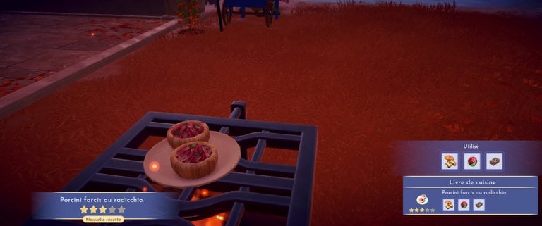 Porcini farcis au radicchio Dreamlight Valley : comment préparer cette recette 3 étoiles ?