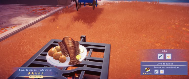 Loup de mer en croûte de sel Disney Dreamlight Valley : comment préparer cette recette 2 étoiles ?