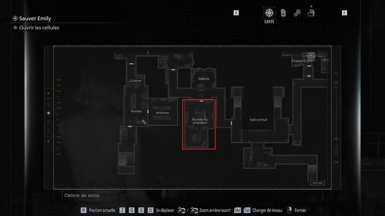 Salle de jeux Resident Evil Requiem : comment ouvrir la porte avec le renfoncement ? 