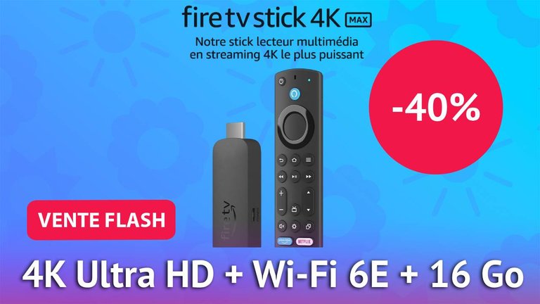 Amazon Fire TV Stick 4K Appareil de streaming (Wi-Fi 6, 2023