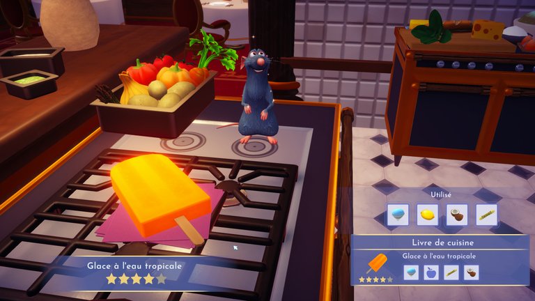 Glace à l'eau tropicale Disney Dreamlight Valley : comment préparer cette recette quatre étoiles ? Glace à l'eau tropicale Disney Dreamlight Valley : comment préparer cette recette quatre étoiles ?